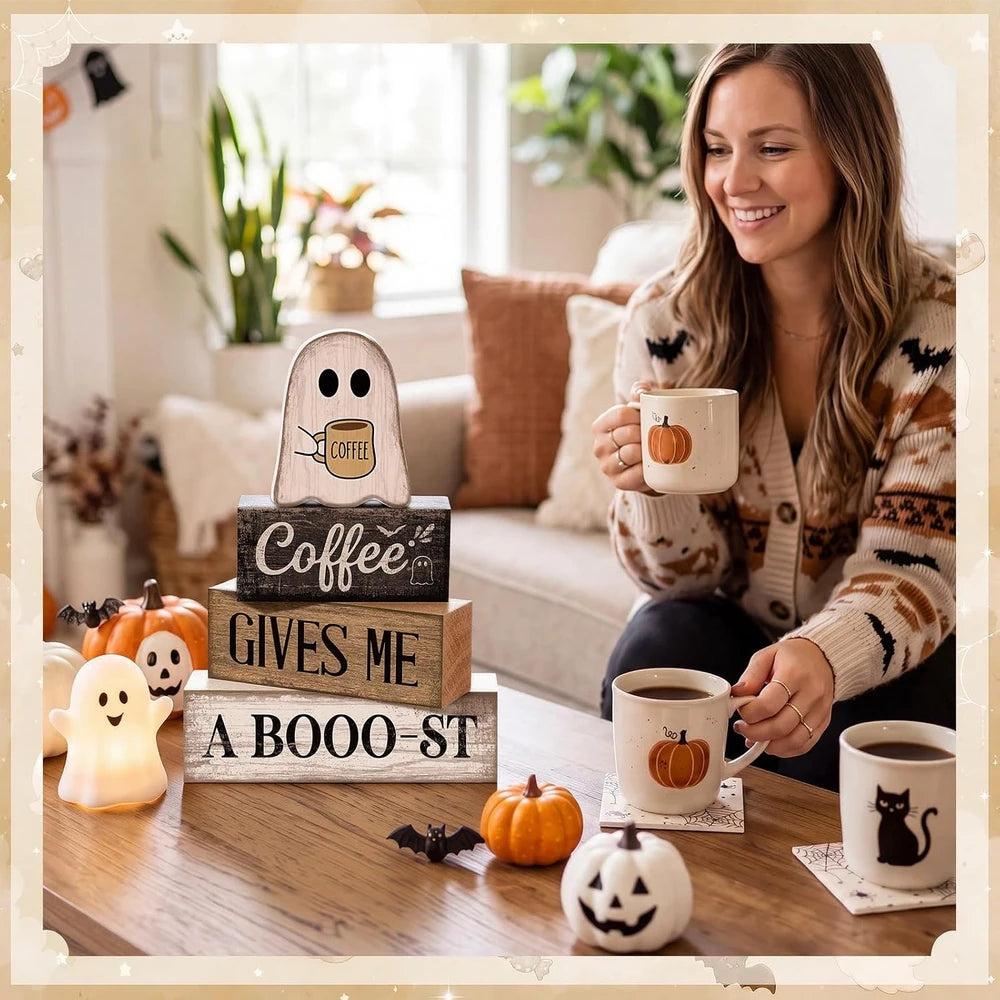 Wooden Ghost Coffee Blocks