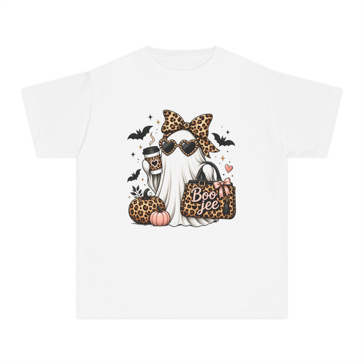 Leopard Boo Crewneck Tee