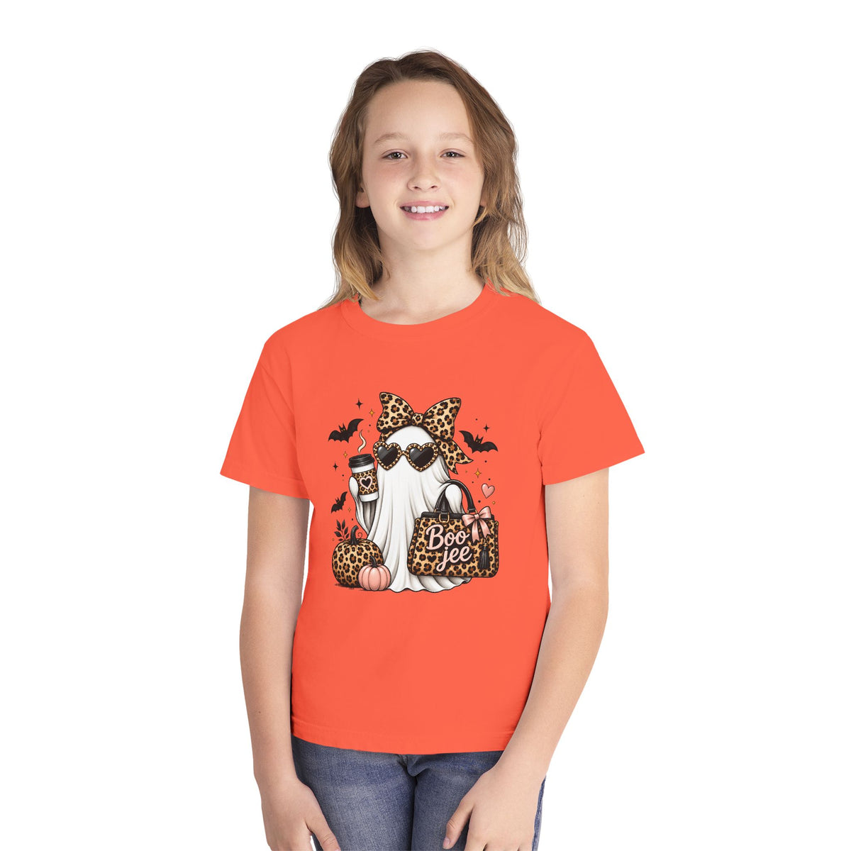Leopard Boo Crewneck Tee