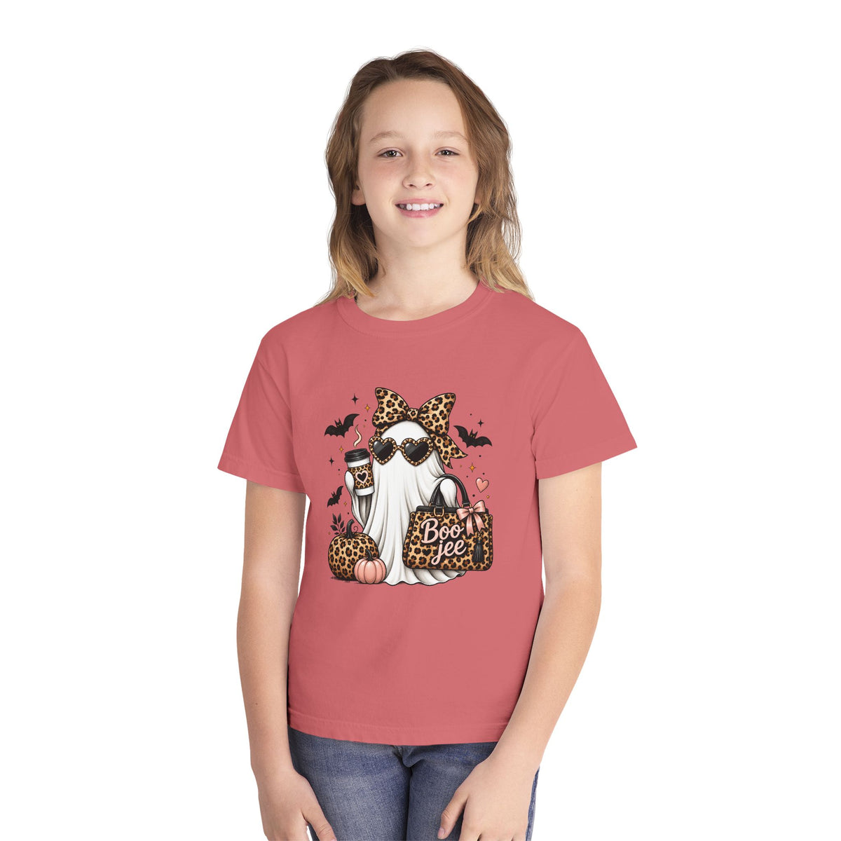 Leopard Boo Crewneck Tee