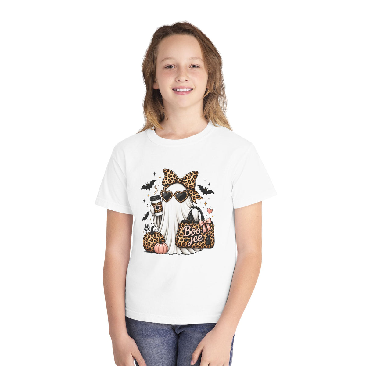 Leopard Boo Crewneck Tee