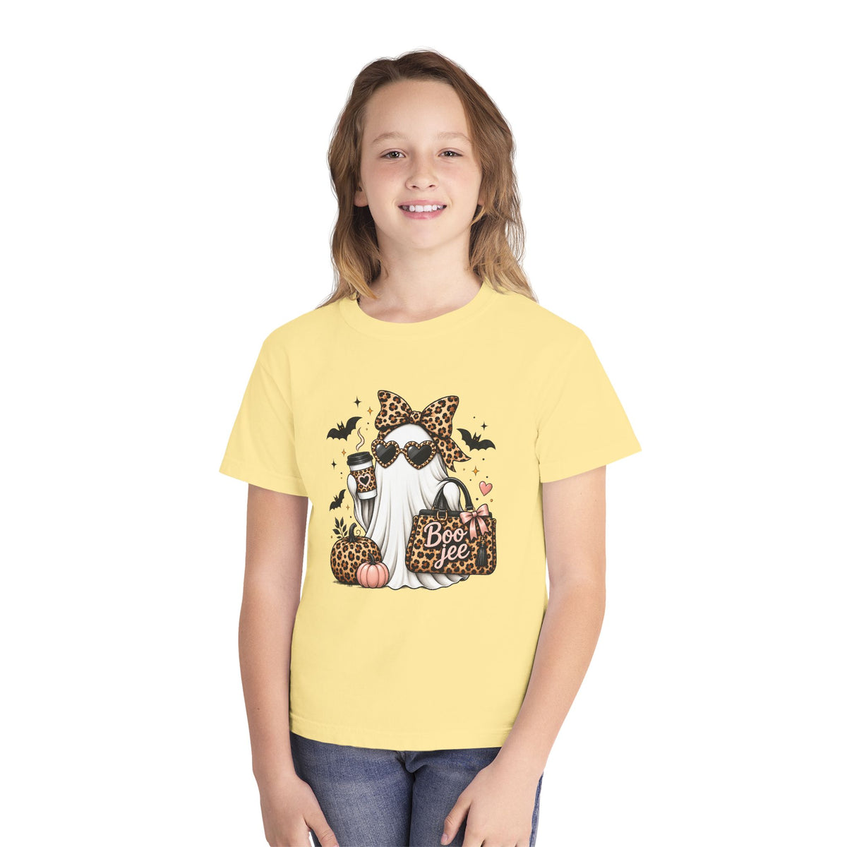 Leopard Boo Crewneck Tee