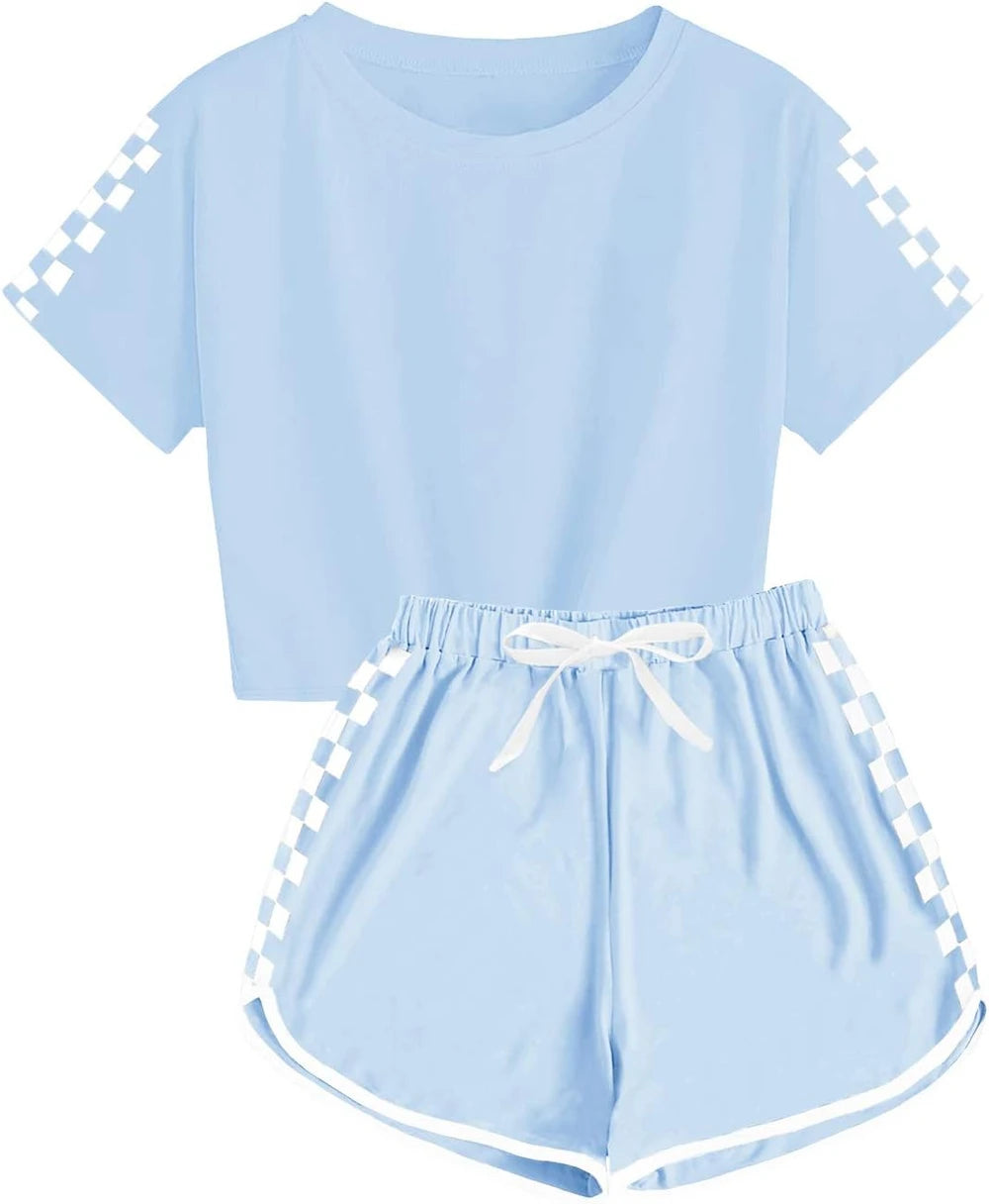 Haloumoning Cotton Blend Kids Shorts Set