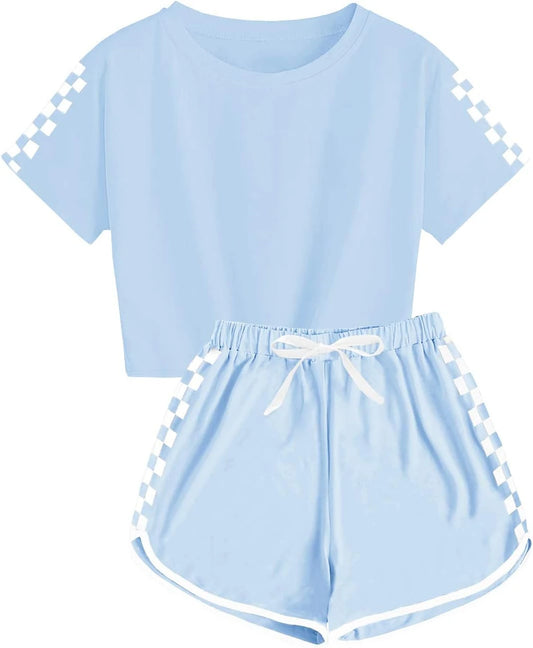 Haloumoning Cotton Blend Kids Shorts Set