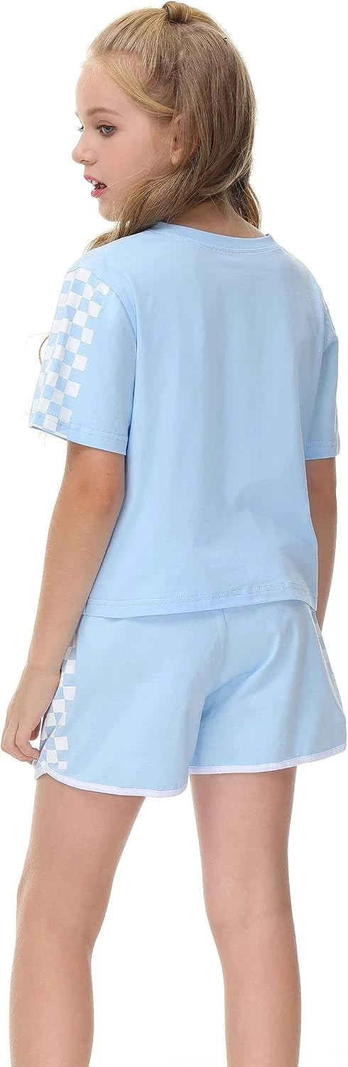 Haloumoning Cotton Blend Kids Shorts Set