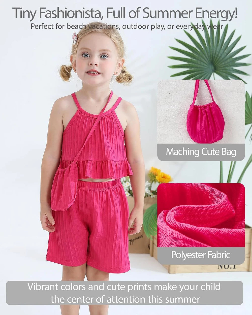 Toddler Girl Summer Ruffle Outfit