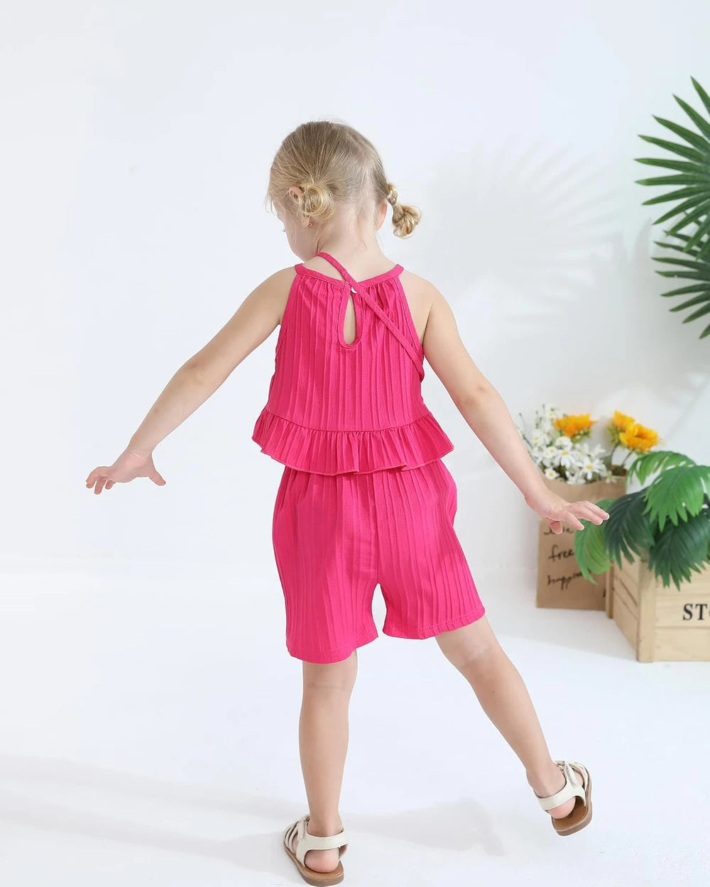 Toddler Girl Summer Ruffle Outfit