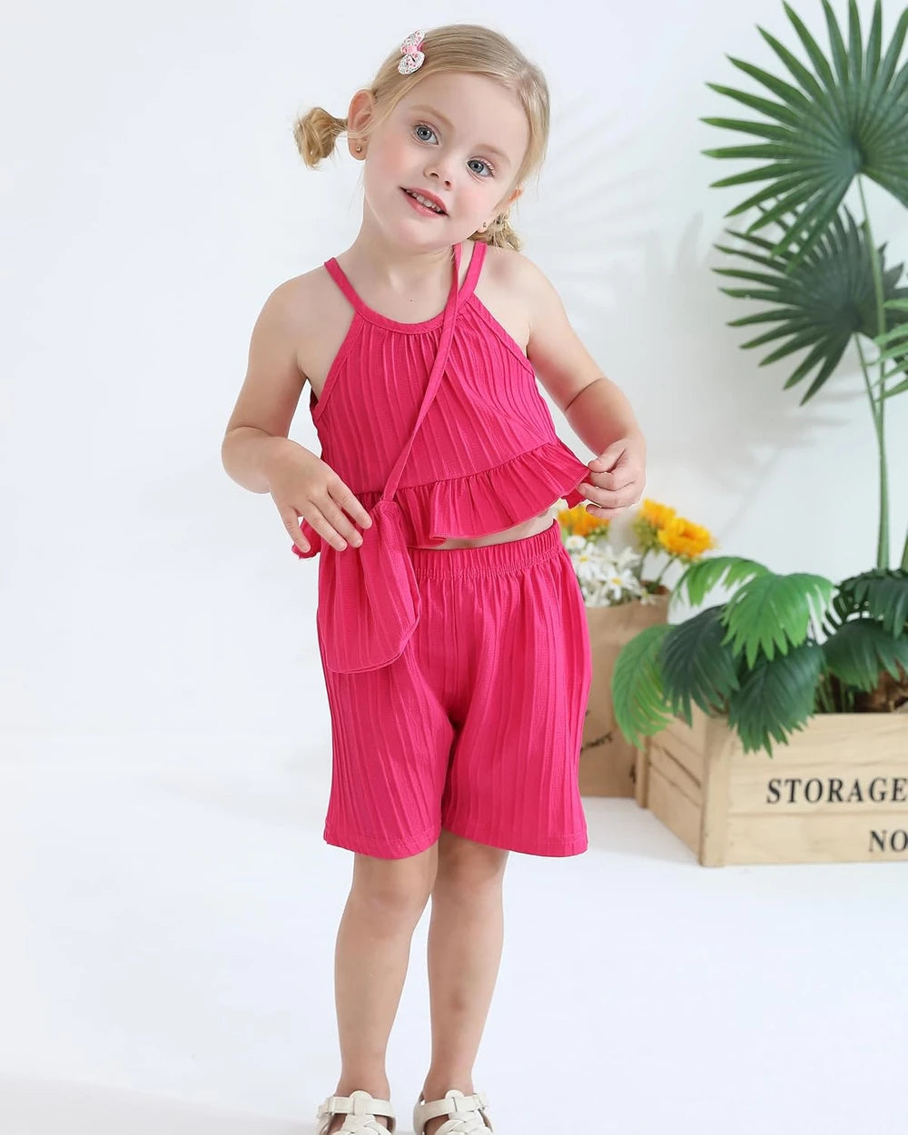 Toddler Girl Summer Ruffle Outfit