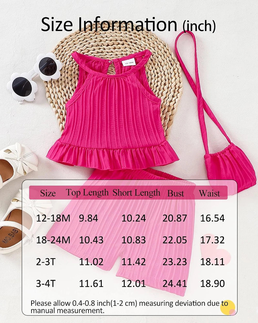 Toddler Girl Summer Ruffle Outfit