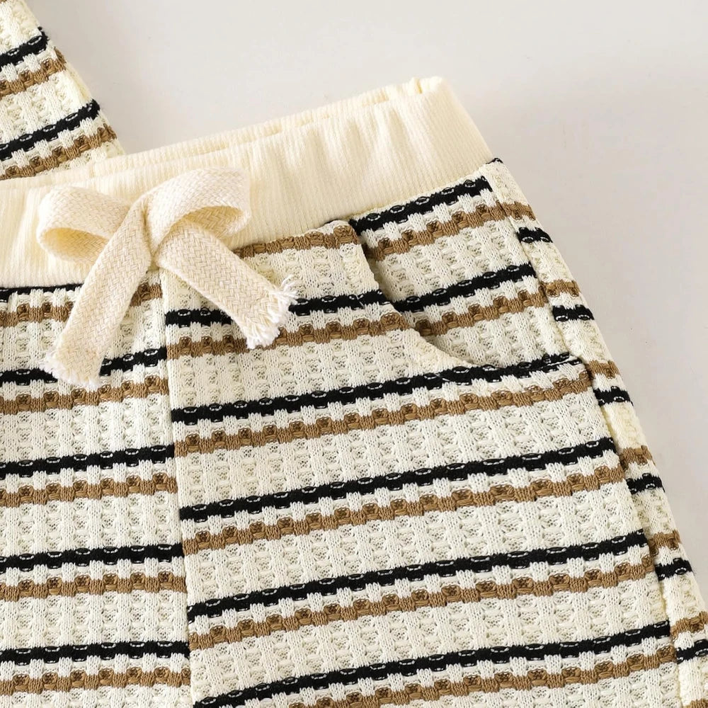 Striped Toddler Boy Outfit Set