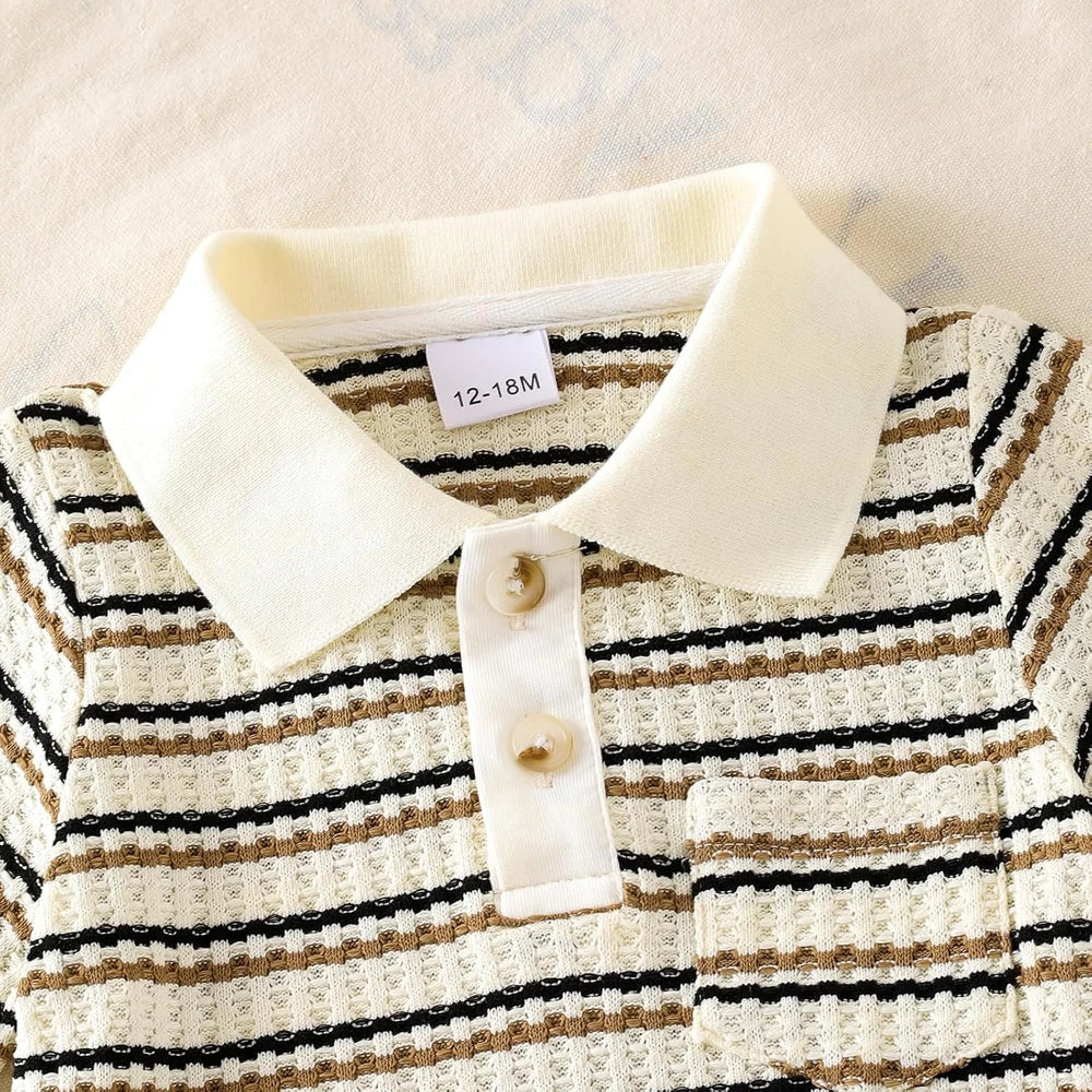 Striped Toddler Boy Outfit Set