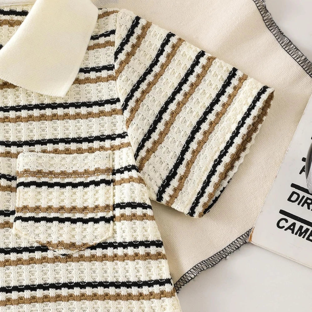 Striped Toddler Boy Outfit Set