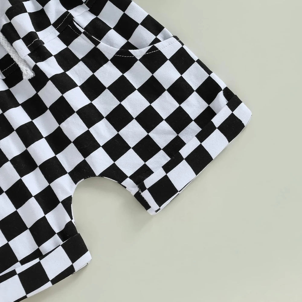Checkered Toddler Summer Outfit