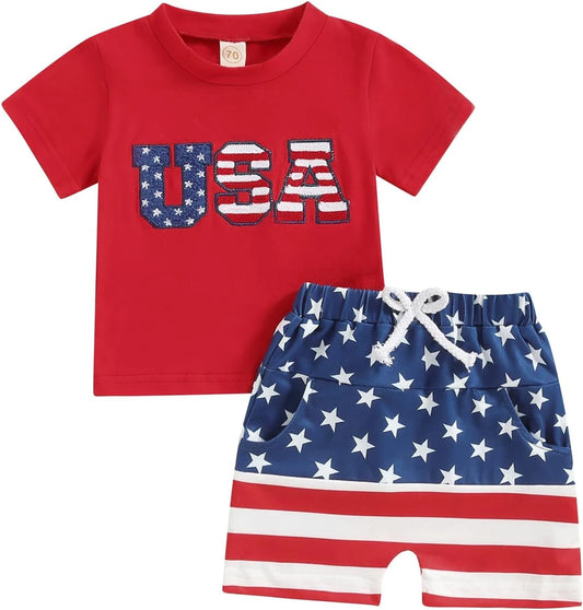 Toddler Boy Summer Shorts Set