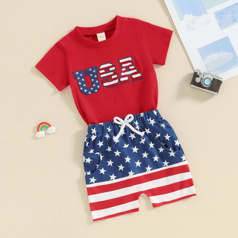Toddler Boy Summer Shorts Set