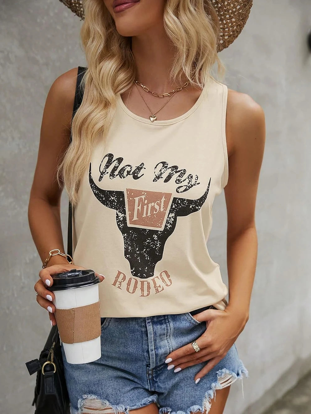 Graphic Country Concert Tank Top