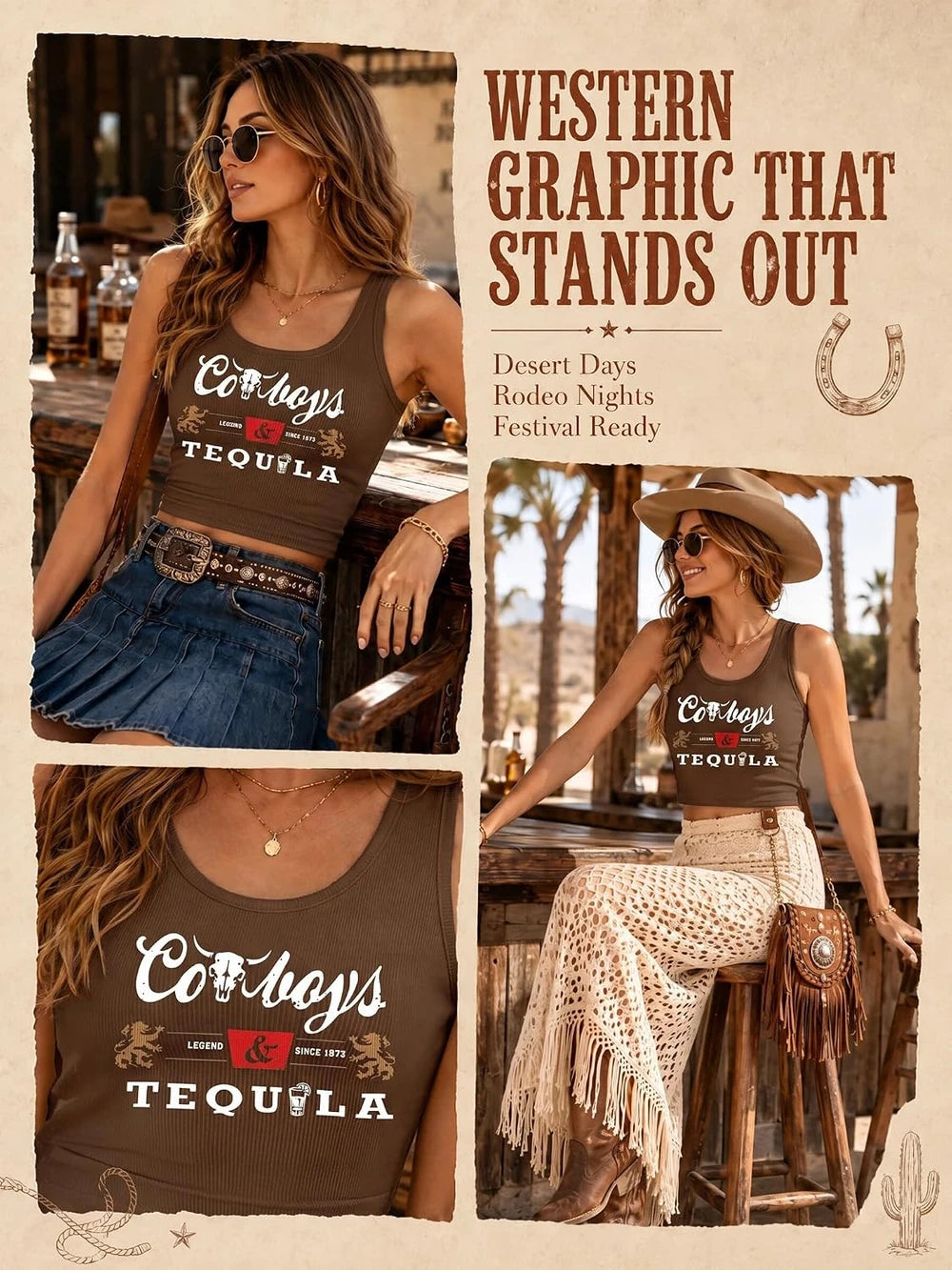 Western Cowgirl Tank Top