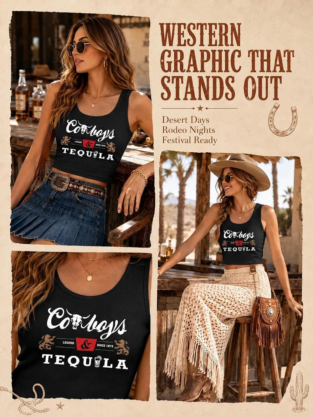 Western Cowgirl Tank Top