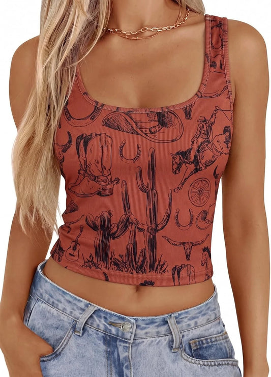 Western Cowgirl Tank Top
