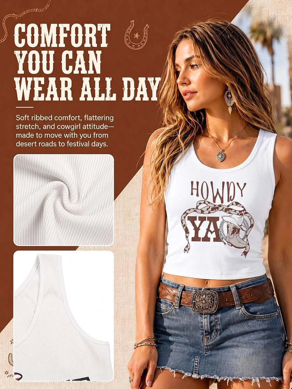 Western Cowgirl Tank Top