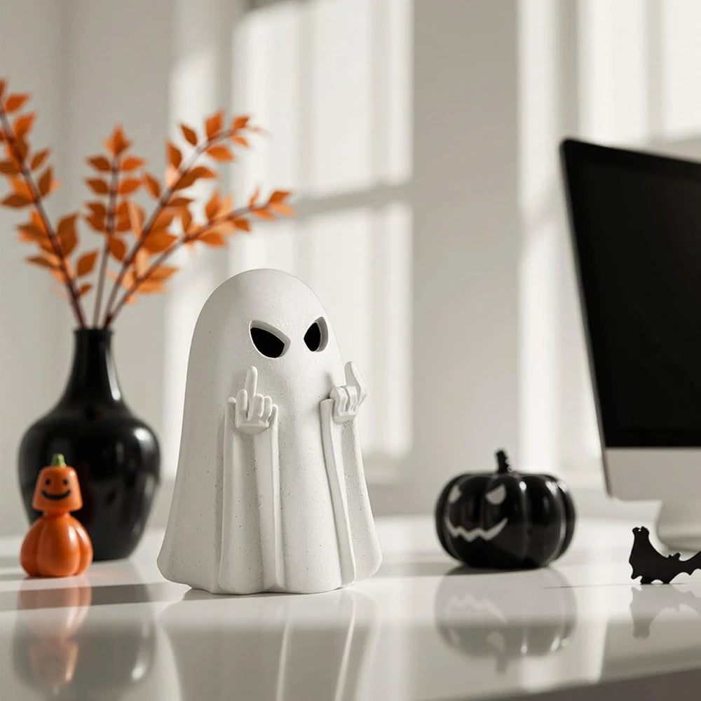 Spooky Halloween Ghost Figurine