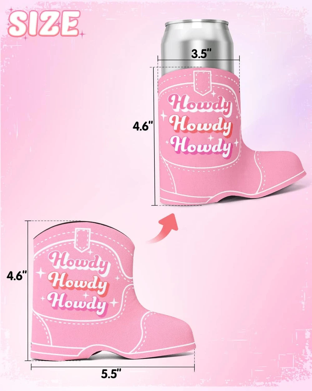 Cowgirl Boot Can Sleeves