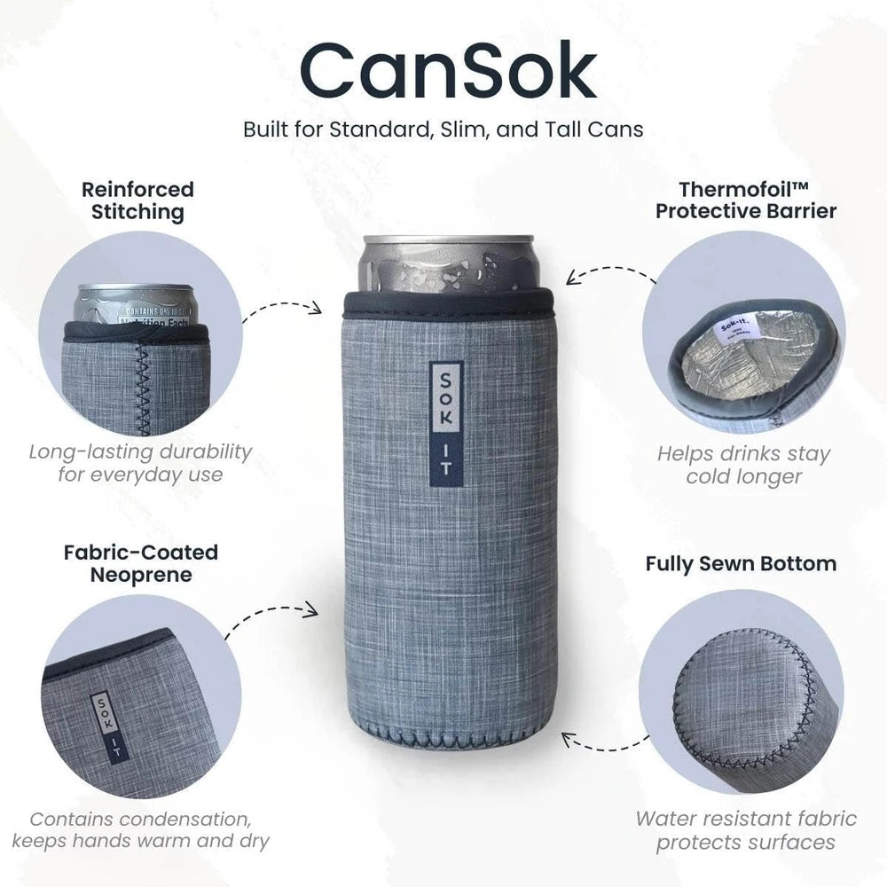 Insulated Neoprene Slim Can Sleeve