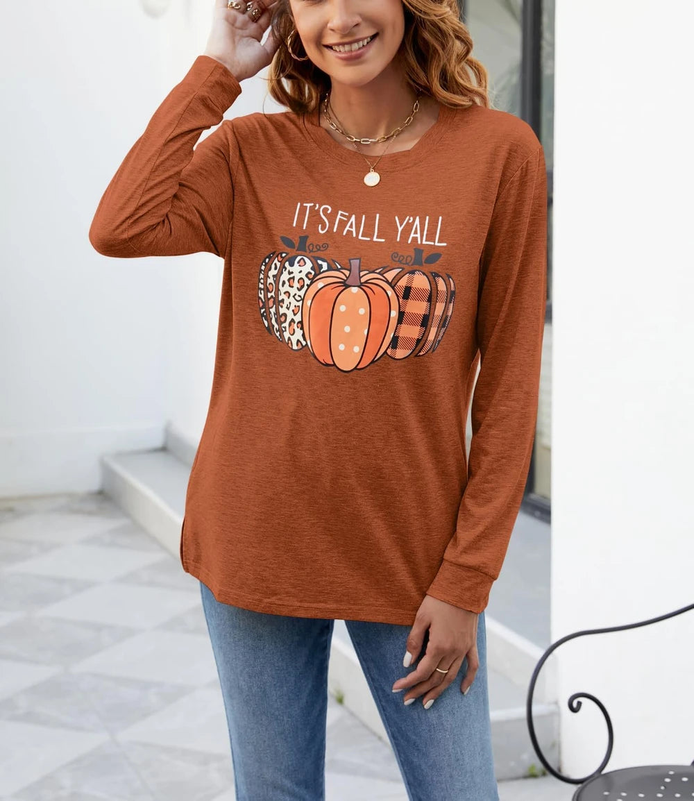 Pumpkin Graphic Crewneck Sweatshirt