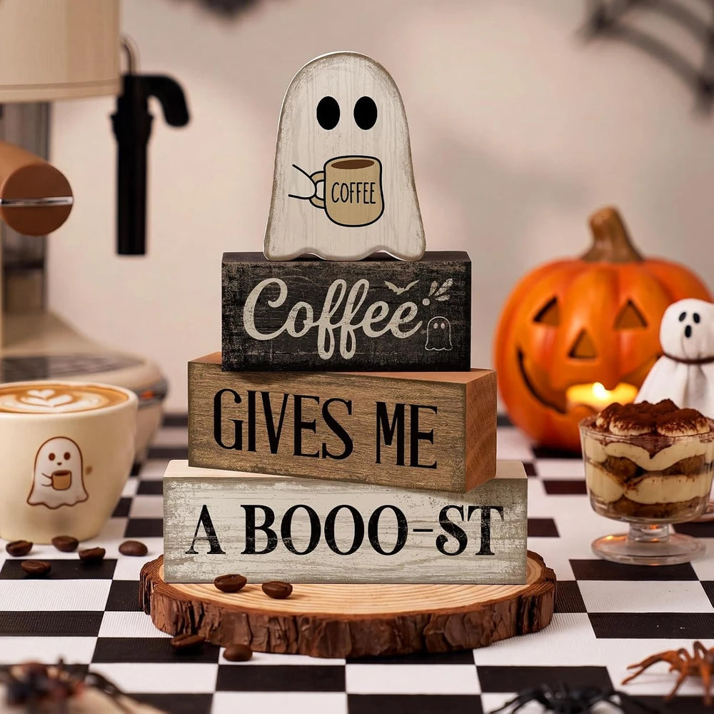 Wooden Ghost Coffee Blocks