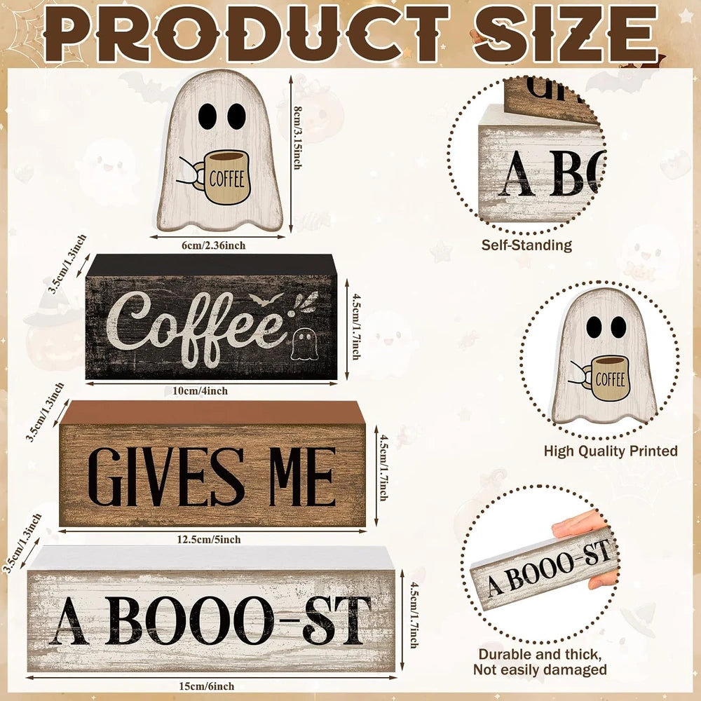 Wooden Ghost Coffee Blocks