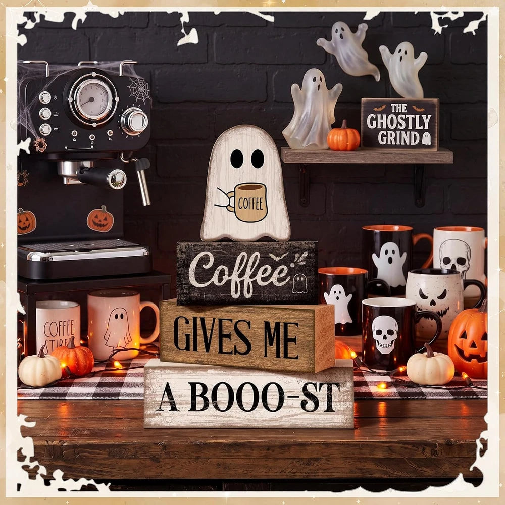 Wooden Ghost Coffee Blocks
