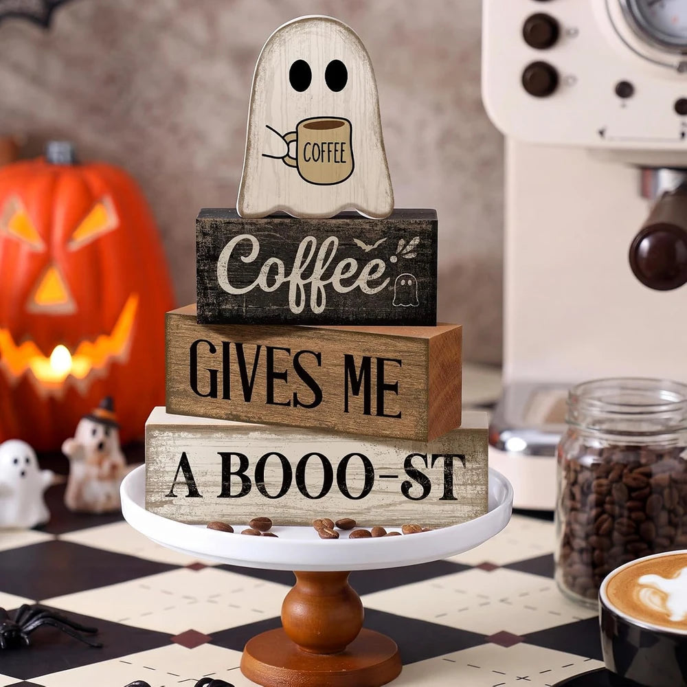 Wooden Ghost Coffee Blocks
