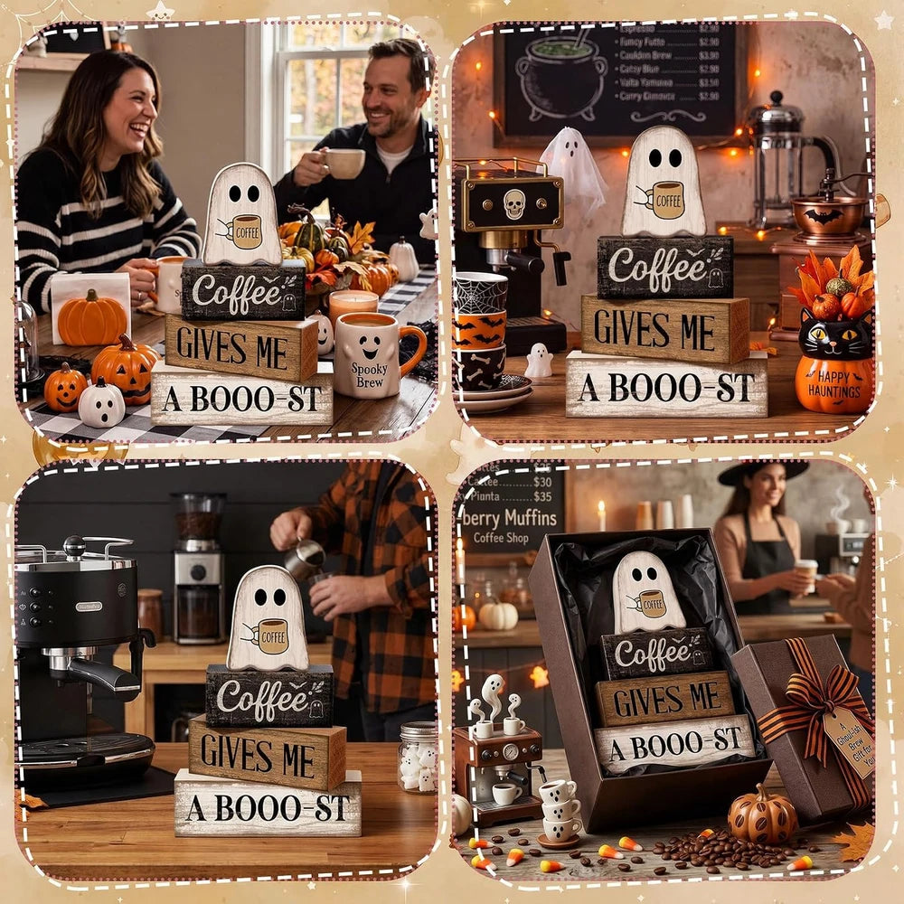Wooden Ghost Coffee Blocks