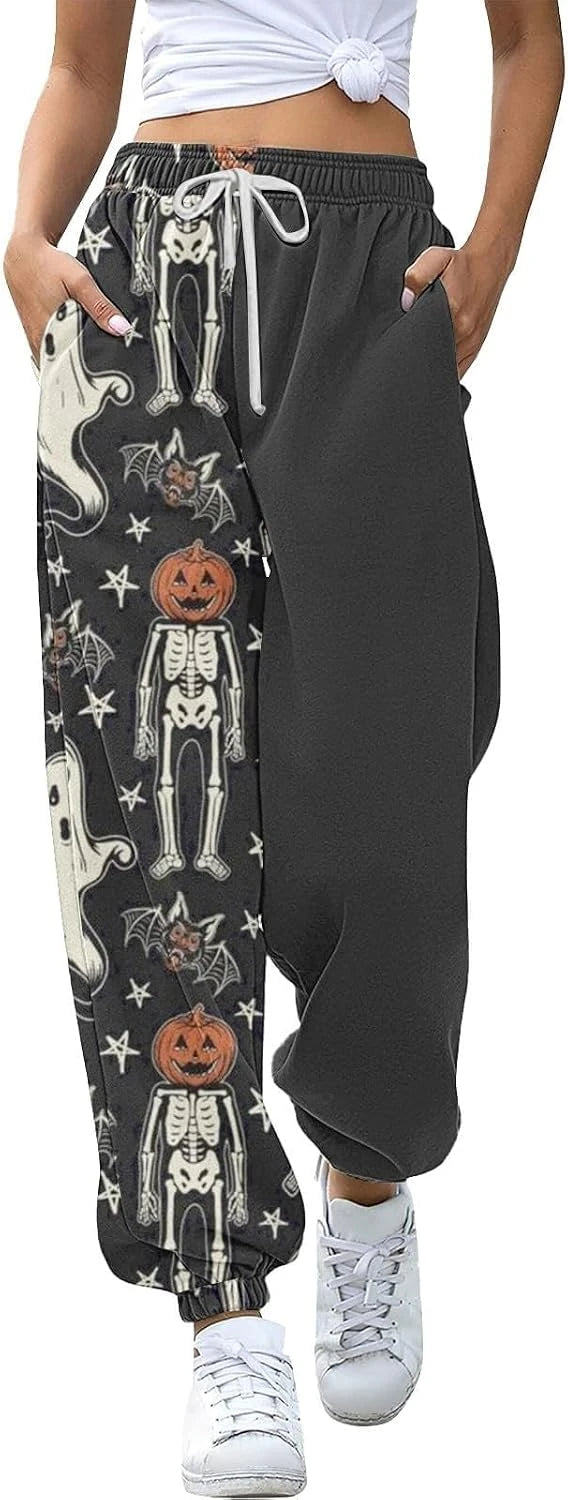Womens Halloween Printed Lounge Pants