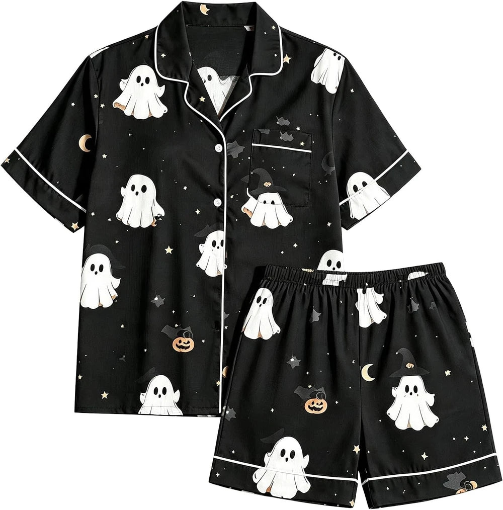 Halloween Pajama Shorts Set