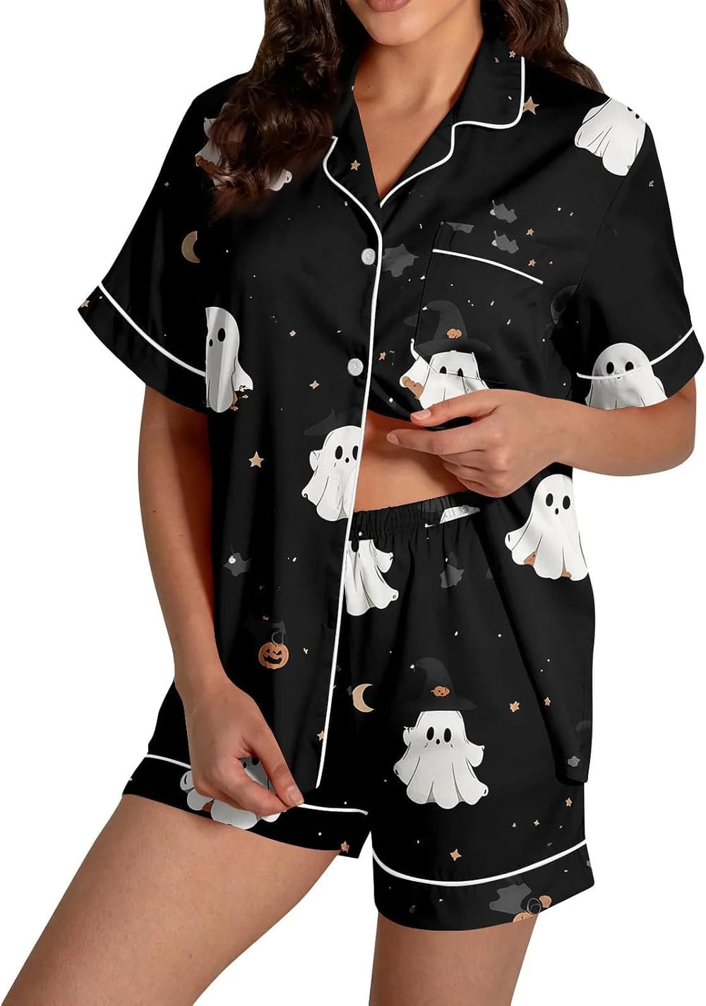 Halloween Pajama Shorts Set