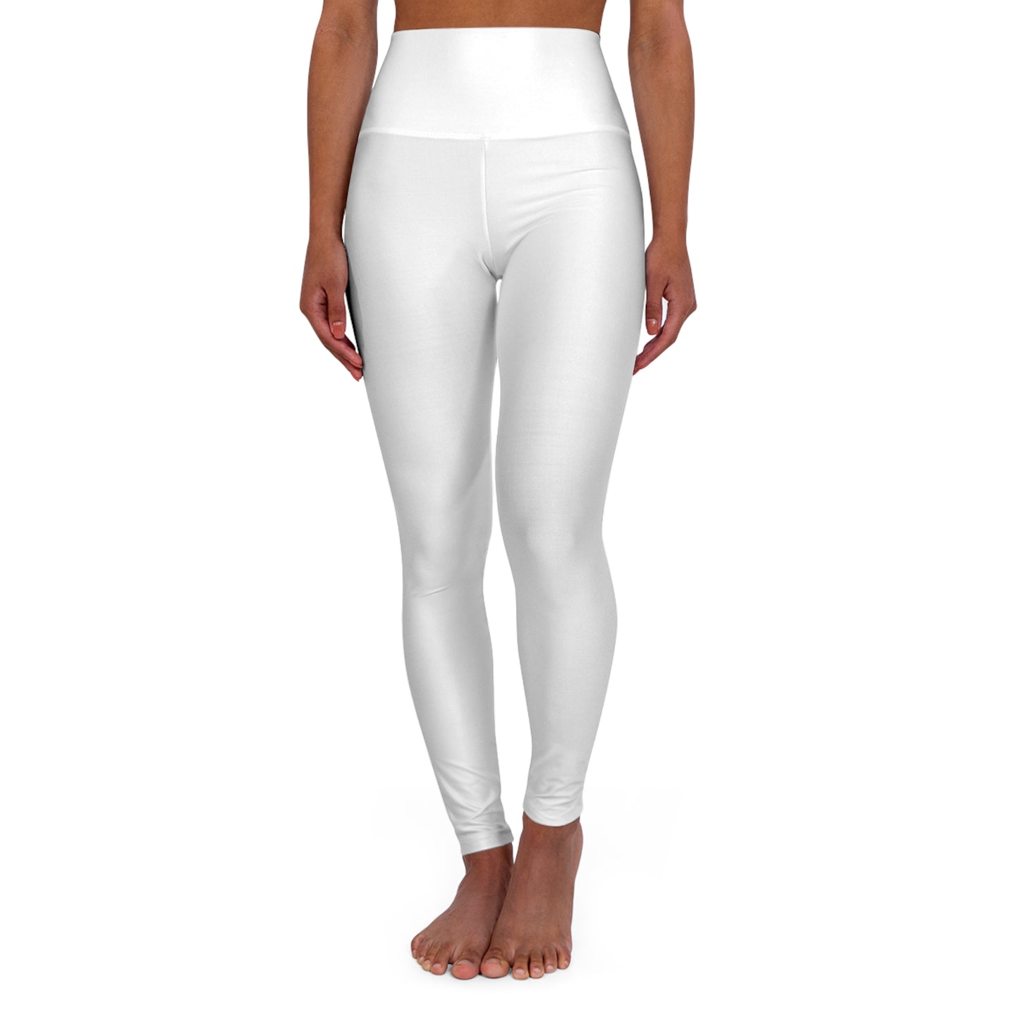 High-Waisted Yoga Leggings — ‘Breathe’ Back Script Activewear