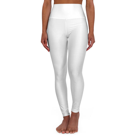 High-Waisted Yoga Leggings — ‘Breathe’ Back Script Activewear
