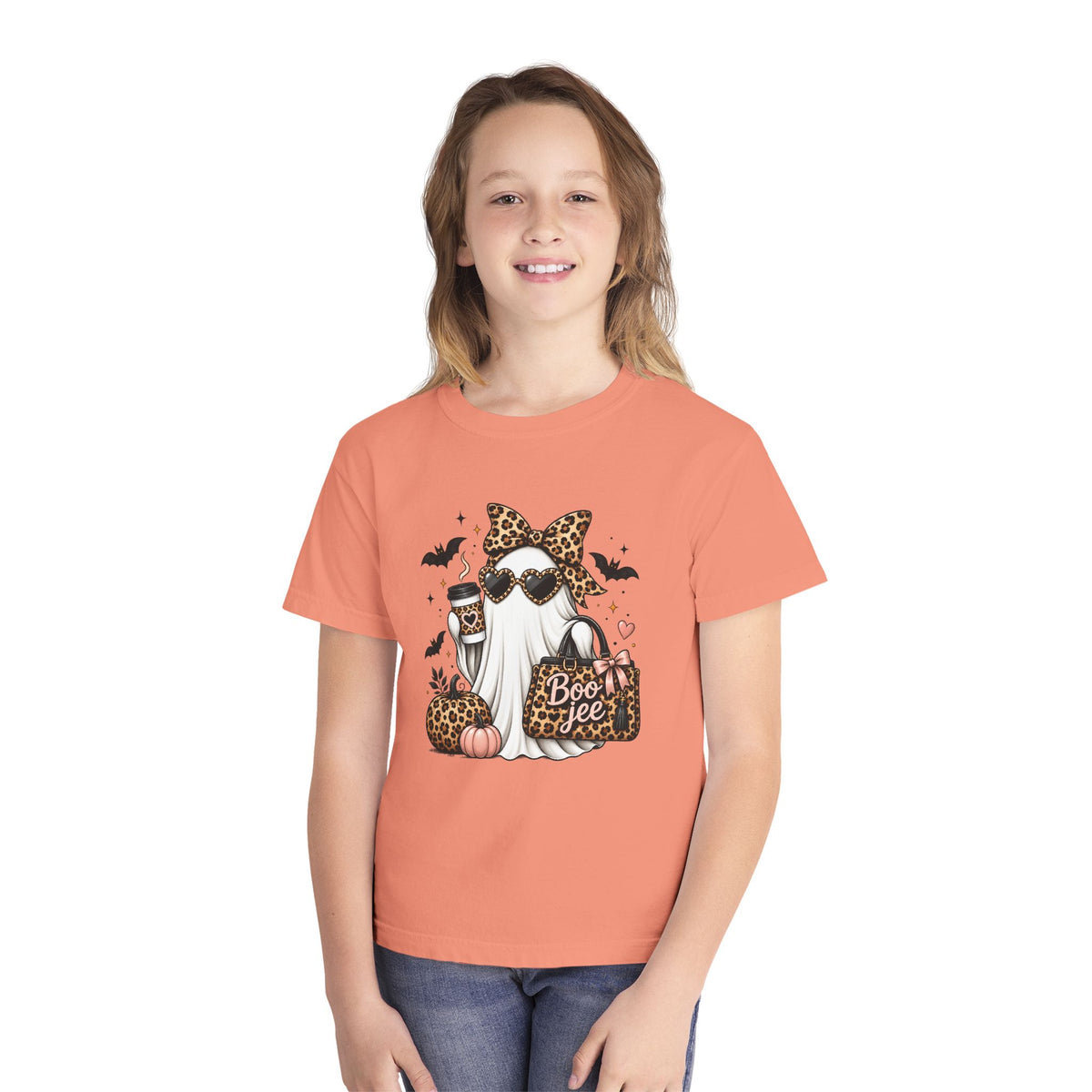 Leopard Boo Crewneck Tee