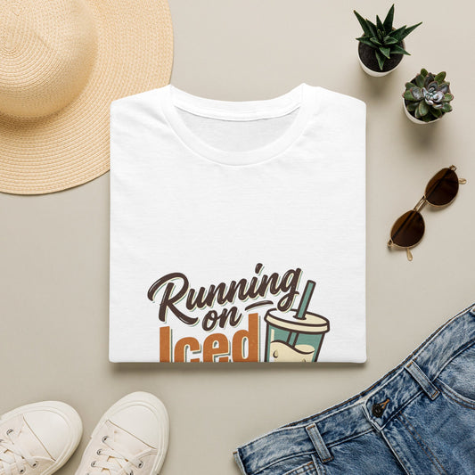 Iced Coffee T-Shirt — "Running on Iced Coffee" Graphic Tee