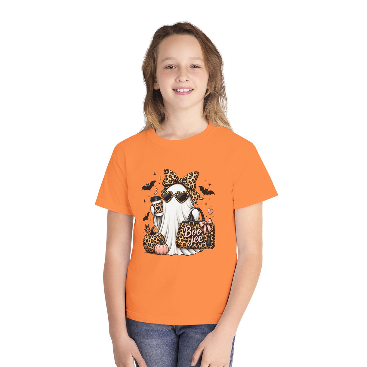 Leopard Boo Crewneck Tee