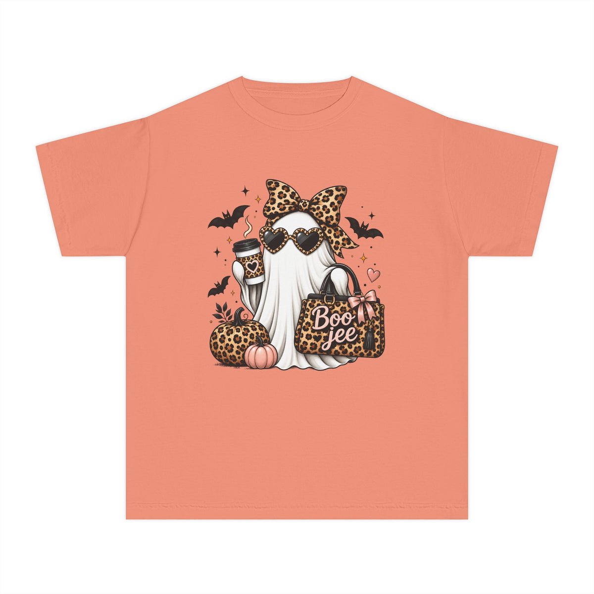 Leopard Boo Crewneck Tee