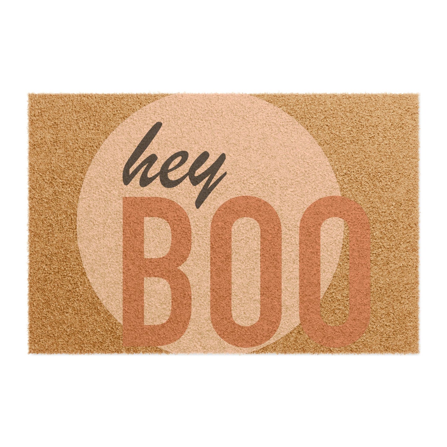 Doormat — "Hey Boo" Cute Fall Welcome Mat